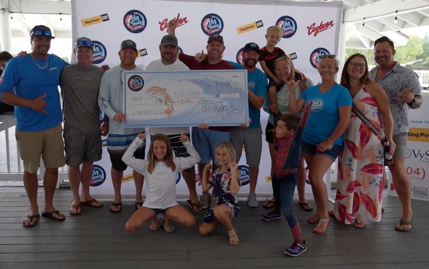 Oh Snap! Red Snapper Fishing Tournament winner Kris Nowicki won $5,000.